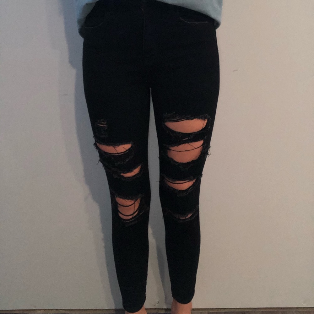 American eagle black next level stretch jeans